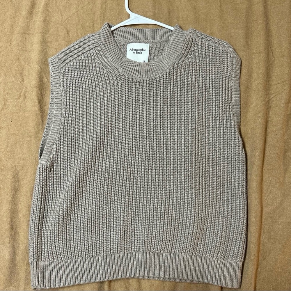Abercrombie & Fitch Tan Crewneck Sweater